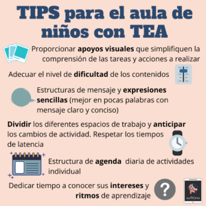 estrategias para trabajar con niños autistas en el aula
