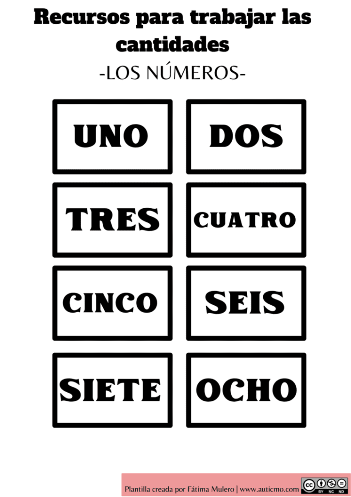 materiales TEA para imprimir