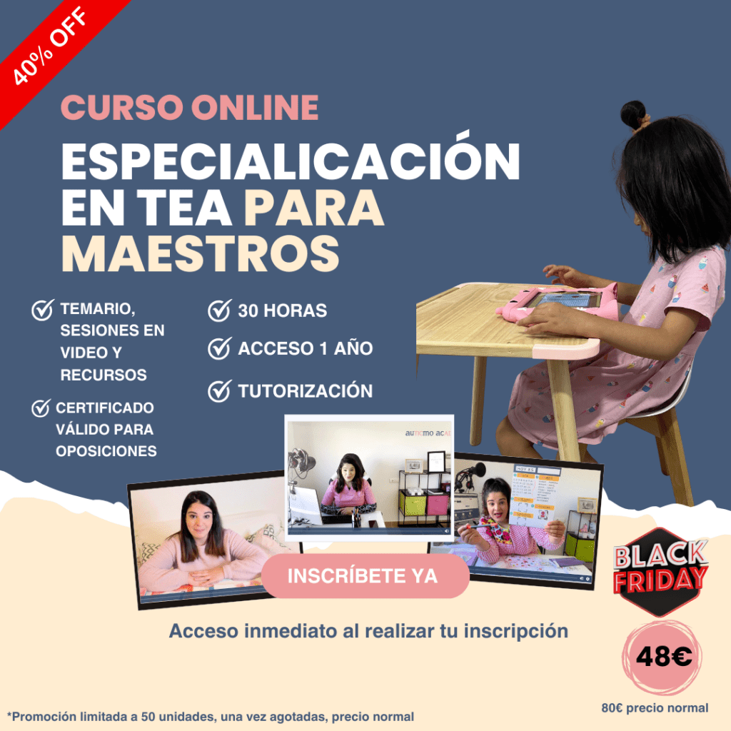 curso especialización en tea para maestros promover Black Friday