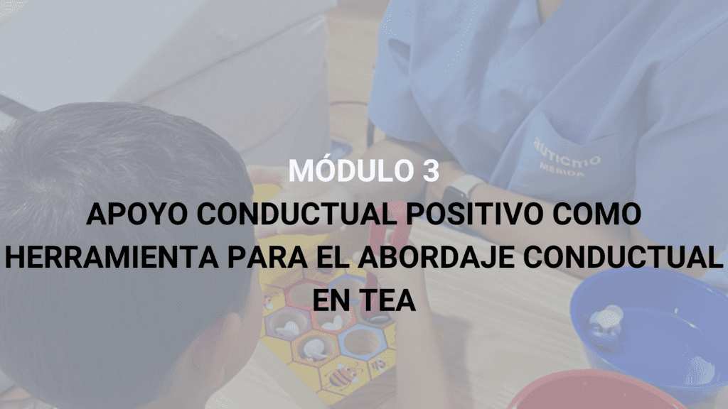 curso alteraciones de conducta autismo
